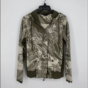 BCBG Maxazria Zip Up Sweatshirt Jacket Size M